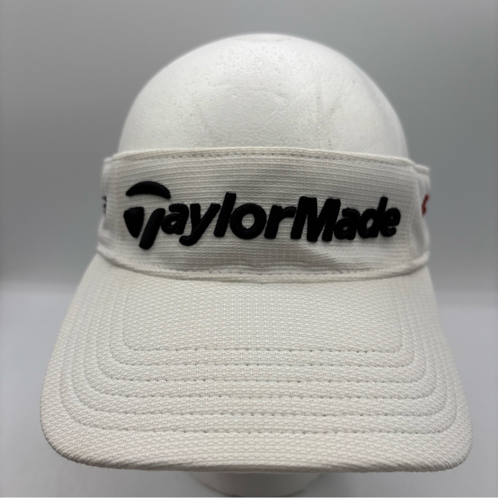 TaylorMade Golf Tmax Gear R9 Burner Unisex White/Black Adjustable Visor OSFM